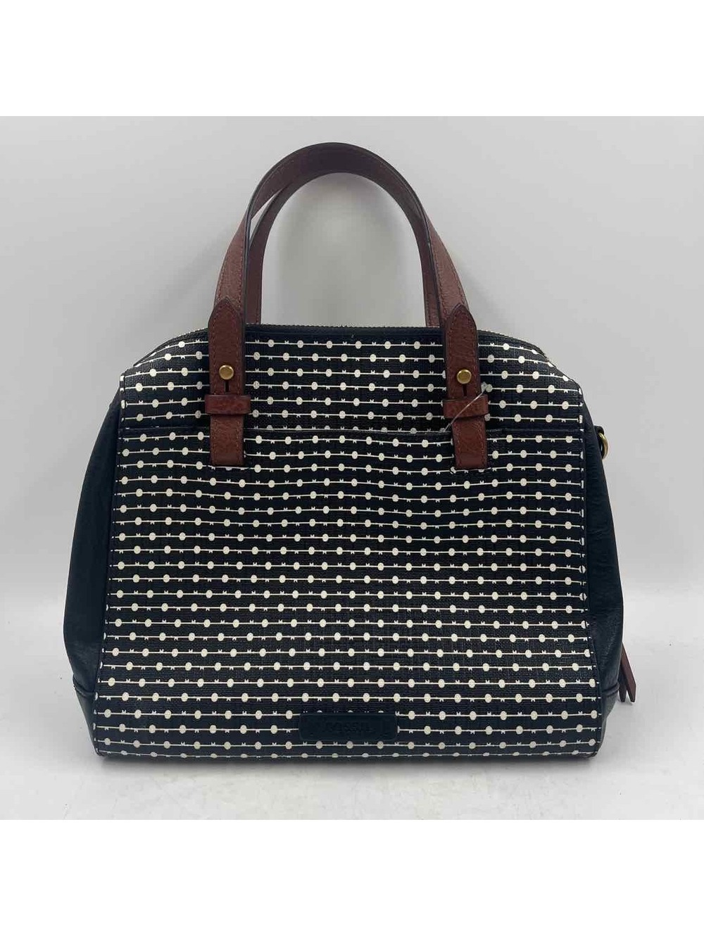 Fossil Women's Black Luxe Stripe Purse
